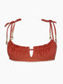 The Amelia Ruffle Edge Top - Terracotta